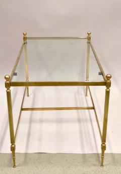 Maison Jansen French Modern Neoclassical Solid Brass and Glass Coffee Table by Maison Jansen - 1770877