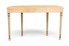 Maison Jansen French Neo Classic White and Parcel Gilt Console Tables with Paint - 4628837