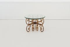 Maison Jansen Gilt Wrought Iron Coffee Table in the Style of Maison Jansen - 4573321