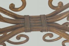 Maison Jansen Gilt Wrought Iron Coffee Table in the Style of Maison Jansen - 4573323