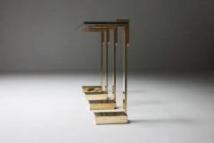 Maison Jansen Hollywood Regency Console Table in Brass in the Style of Maison Jansen 1970s - 3396130