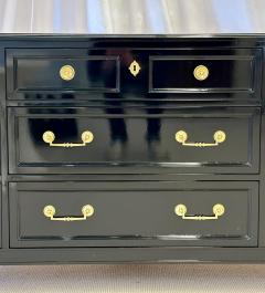 Maison Jansen Hollywood Regency Ebony Dresser Sideboard Chest Commode or Cabinet Bronze - 2968678