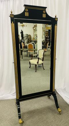 Maison Jansen Hollywood Regency Maison Jansen Beveled Cheval Mirror - 3010835