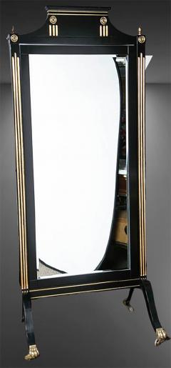 Maison Jansen Hollywood Regency Maison Jansen Beveled Cheval Mirror - 3010839