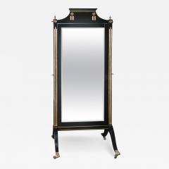 Maison Jansen Hollywood Regency Maison Jansen Beveled Cheval Mirror - 3019197