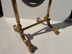 Maison Jansen Hollywood Regency Neoclassical Brass Cheval Floor Mirror 1970s - 4761496