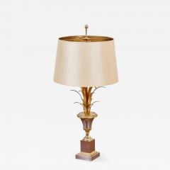 Maison Jansen Huge Maison Charles Pineapple Table Lamp in Brass and Chrome - 937984