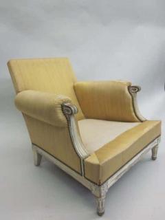 Maison Jansen Important Pair of Modern Neoclassical Louis XVI Lounge Chairs by Maison Jansen - 1775378