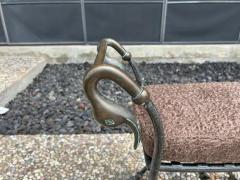 Maison Jansen Italian Modern Iron And Bronze Bench - 3649833