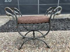 Maison Jansen Italian Modern Iron And Bronze Bench - 3649845