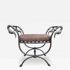 Maison Jansen Italian Modern Iron And Bronze Bench - 3655183