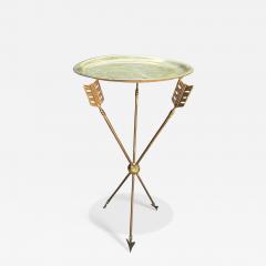 Maison Jansen Italian Neoclassical Style Brass Arrow And Quiver Table - 4758896