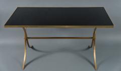 Maison Jansen Jansen Style French Brass and Glass Coffee Table - 3803514