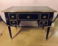 Maison Jansen Jansen Styled Ebonized Bronze Mounted Writing Office Desk Louis XVI Fashioned - 1301489