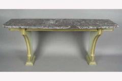 Maison Jansen Large French 1940s Polychrome and Marble Console by Maison Jansen - 1781719