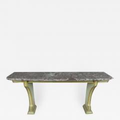 Maison Jansen Large French 1940s Polychrome and Marble Console by Maison Jansen - 1785334