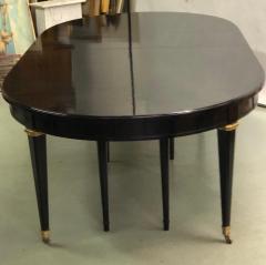 Maison Jansen Large French Modern Neoclassical Ebonized Mahogany Dining Table by Maison Jansen - 1695981