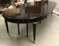 Maison Jansen Large French Modern Neoclassical Ebonized Mahogany Dining Table by Maison Jansen - 1695986