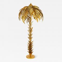 Maison Jansen Large French brass palm tree floor lamp style of Maison Jansen - 3532285