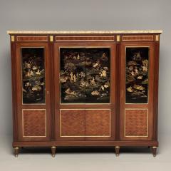 Maison Jansen Louis XVI Chinoiserie Dry Bar Bookcase Cabinet in Fashion of Maison Jansen - 3397510