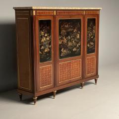 Maison Jansen Louis XVI Chinoiserie Dry Bar Bookcase Cabinet in Fashion of Maison Jansen - 3397513