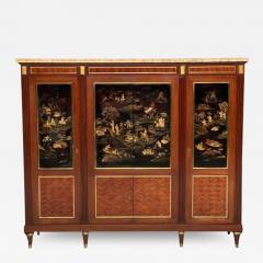 Maison Jansen Louis XVI Chinoiserie Dry Bar Bookcase Cabinet in Fashion of Maison Jansen - 3408145