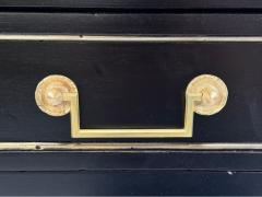 Maison Jansen Louis XVI Hollywood Regency Bronze Marble Ebonized Console France 1930s - 4327616