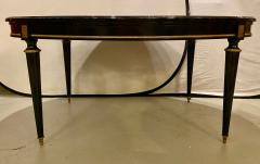 Maison Jansen Louis XVI Jansen Style Center or Dining Table Black Lacquer Steinway Finish - 2978597