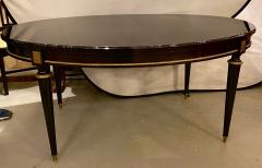 Maison Jansen Louis XVI Jansen Style Center or Dining Table Black Lacquer Steinway Finish - 2978598