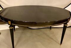 Maison Jansen Louis XVI Jansen Style Center or Dining Table Black Lacquer Steinway Finish - 2978603