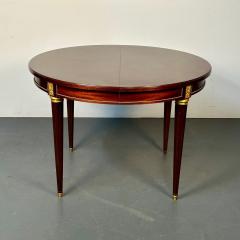 Maison Jansen Louis XVI Style Bronze Mounted Center or Dining Table Plum Pudding Veneer - 3295012