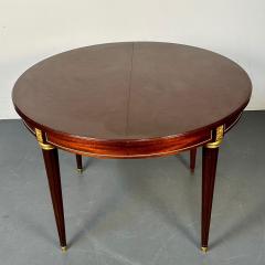 Maison Jansen Louis XVI Style Bronze Mounted Center or Dining Table Plum Pudding Veneer - 3295013