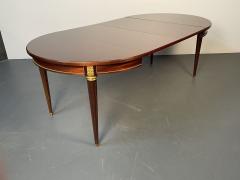 Maison Jansen Louis XVI Style Bronze Mounted Center or Dining Table Plum Pudding Veneer - 3295015