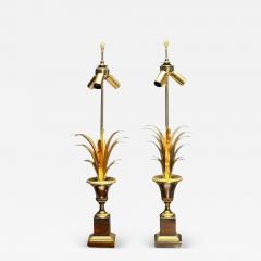 Maison Jansen Maison Charles Attr Hollywood Regency French Table Lamps France 1950s - 3648912