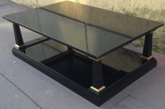 Maison Jansen Maison Jansen Big Long 2 Tier Black Lacquered Coffee Table - 614814