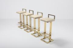 Maison Jansen Maison Jansen Brass Stools Set of Four 1970s - 1006473