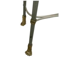Maison Jansen Maison Jansen Bronze Steel Claw Foot Side Table - 4342704