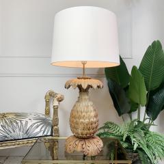 Maison Jansen Maison Jansen Carved Wooden Pineapple Table Lamp - 3032367