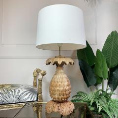 Maison Jansen Maison Jansen Carved Wooden Pineapple Table Lamp - 3032372