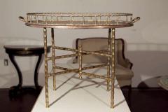 Maison Jansen Maison Jansen Faux Bamboo Tray Top Table - 3011038