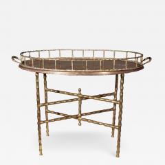Maison Jansen Maison Jansen Faux Bamboo Tray Top Table - 3019209
