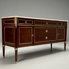 Maison Jansen Maison Jansen French Louis XVI Style Commode Mahogany Bronze Marble 1930s - 3666916