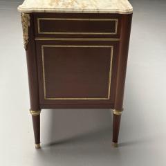 Maison Jansen Maison Jansen French Louis XVI Style Commode Mahogany Bronze Marble 1930s - 3666923