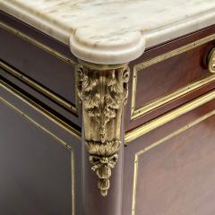 Maison Jansen Maison Jansen French Louis XVI Style Commode Mahogany Bronze Marble 1930s - 3666925