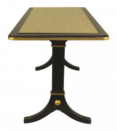 Maison Jansen Maison Jansen French Mid Century Ebony and Gilt Glass Coffee Table - 4639529