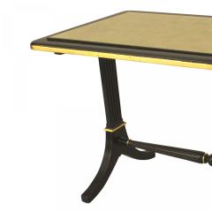 Maison Jansen Maison Jansen French Mid Century Ebony and Gilt Glass Coffee Table - 4639530