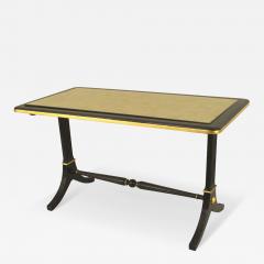 Maison Jansen Maison Jansen French Mid Century Ebony and Gilt Glass Coffee Table - 4693102