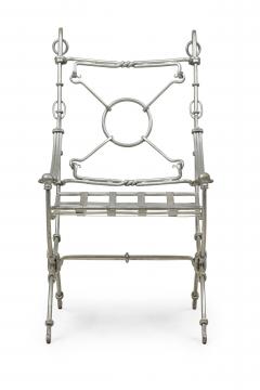Maison Jansen Maison Jansen French Mid Century Steel Armchair - 4274073