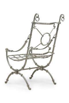 Maison Jansen Maison Jansen French Mid Century Steel Armchair - 4274075