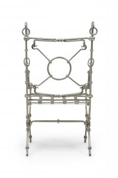 Maison Jansen Maison Jansen French Mid Century Steel Armchair - 4274076